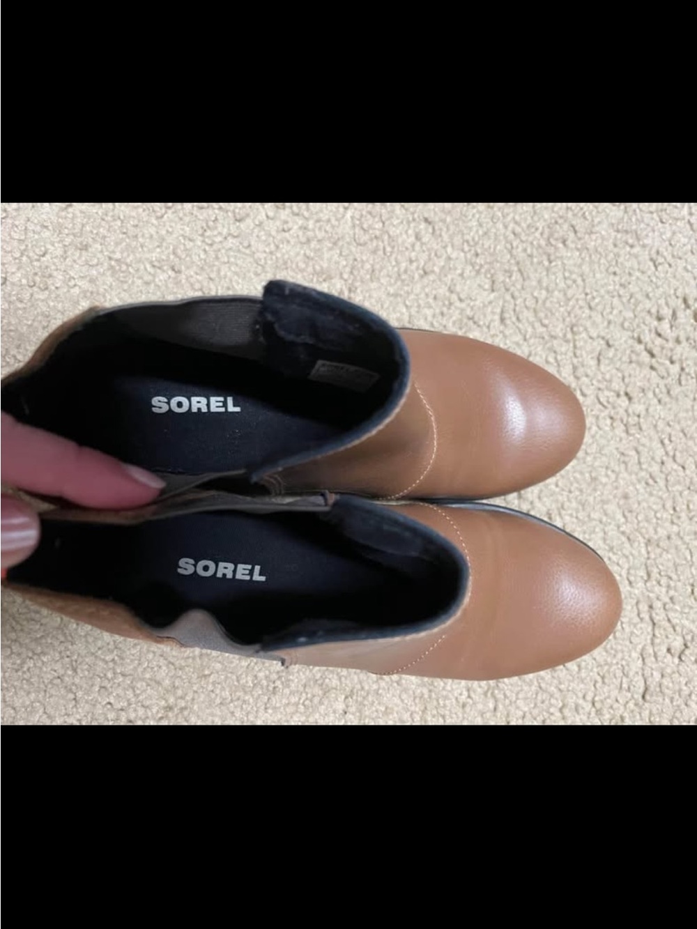 Sorel Women’s Brown Leather Ankle Booties